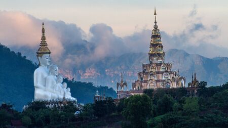 Phasornkaew Temple. The famous traveling place in thailandの写真素材
