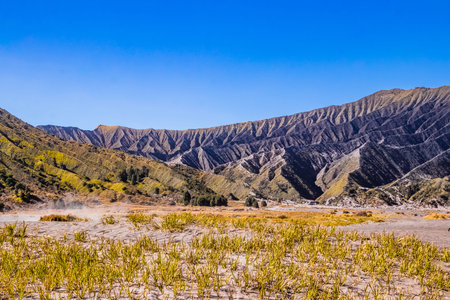 Mount Bromo volcano, in East Java, Indonesia.の写真素材