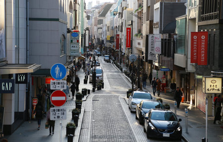 The city of Yokohama, Japanのeditorial素材