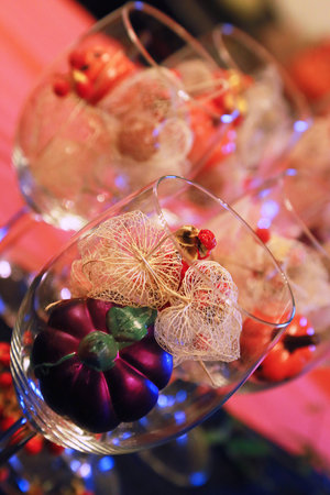 In the glass decorationsの写真素材