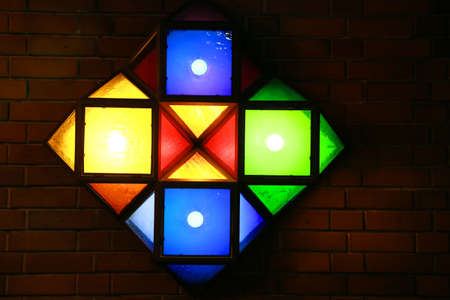 Lights of the city wallsの写真素材