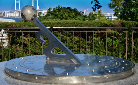 Sundial in the Parkの写真素材