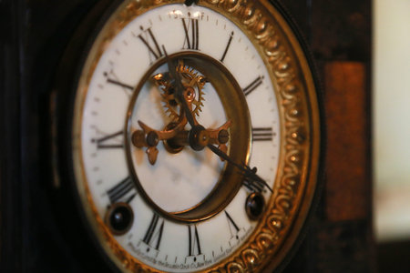 Old clock roomの写真素材