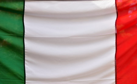 Flag of Italy and copy space