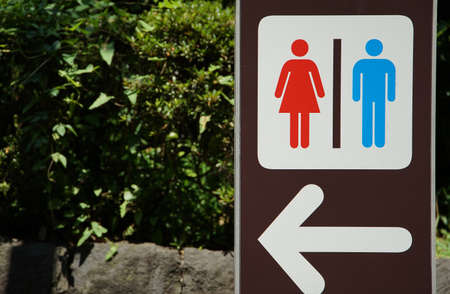 Public restroom signsの写真素材