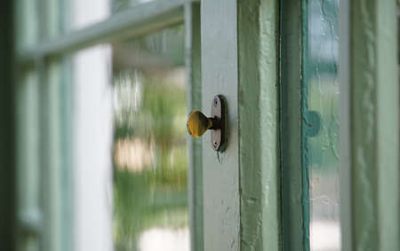 Window and lock knobの写真素材