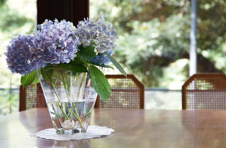 Flowers on the table in the room decorations