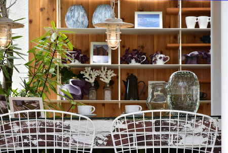 Scene of furniture and the accessory in the room