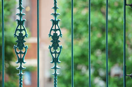 Design of the fence of the garden of the houseの写真素材