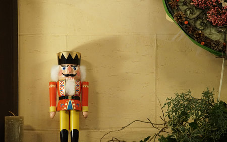 The nutcracker which was displayed to the wall of the room