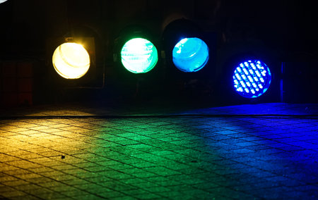 Colorful light up to illuminate the ground