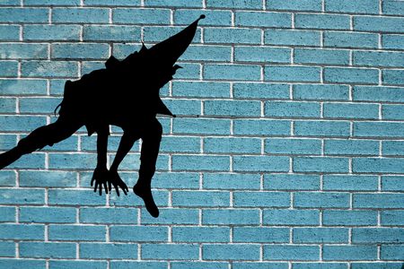 trough the wallの写真素材