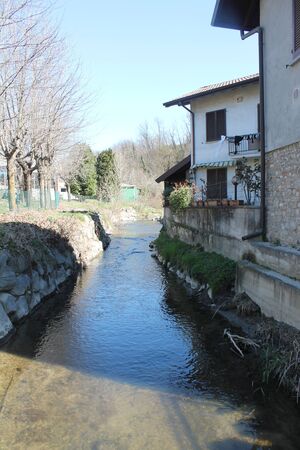 Mill on the riverの写真素材