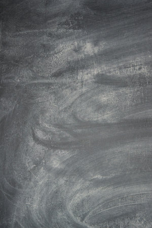 close-up of a black blank dirty chalkboard as background