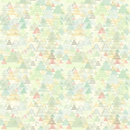 seamless vector background of woods or choice fir tree for Christmas and new yearのイラスト素材