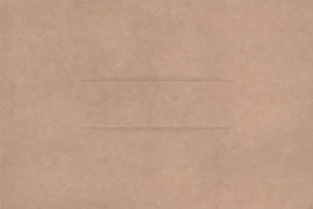 blank kraft brown paper strip line divider with realistic shadow effect, empty stock vector illustration layout for card, banner, announcement designのイラスト素材