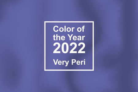 Very Peri, textile cloth texture coloring in trend color of the year 2022 for fashion, home, interiors design, stock vector illustration clip art backgroundのイラスト素材