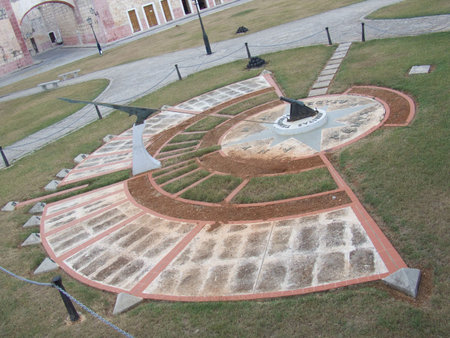 Sundial in the La Cabaña Fortress, in Habana, Cuba