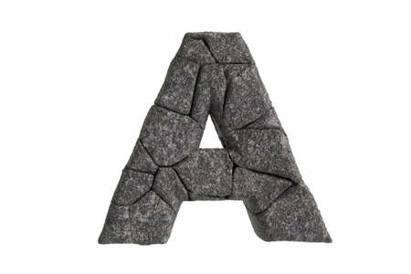Hi Resolution A-Z Stone Texture Text Series For Sort By Up to youの写真素材