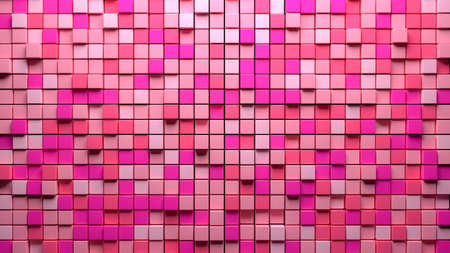 CGI 3d render square abstract wallpaper backgroundの写真素材