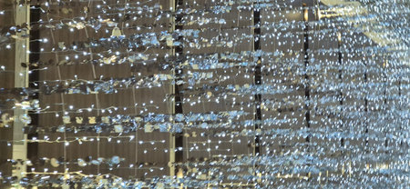 Bokeh background of a modern building in the city center.
