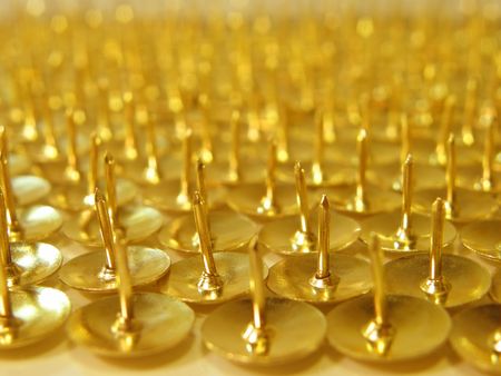 many pins are on the same planeの写真素材