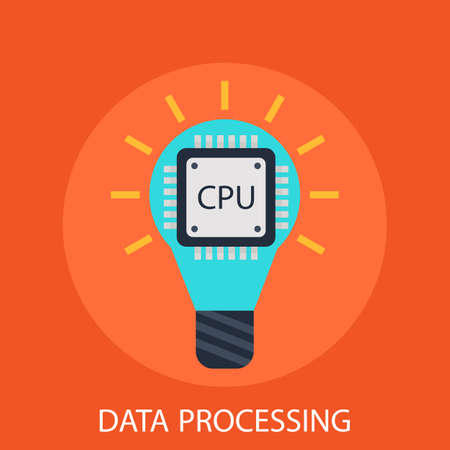Data processingのイラスト素材