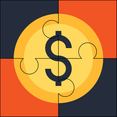 Financial solutionのイラスト素材