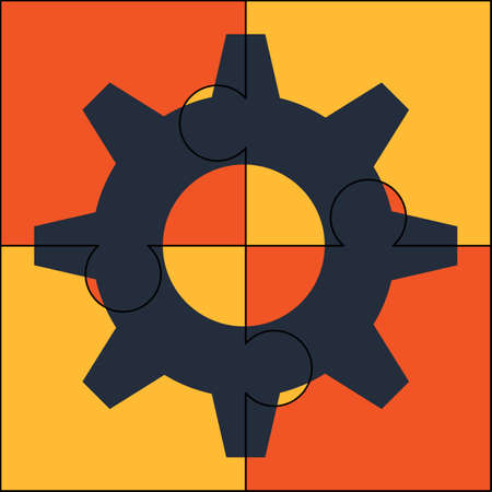 Cogwheel puzzleのイラスト素材