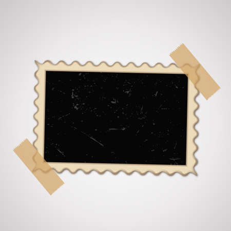 Old photo frameのイラスト素材