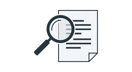 Document review featuring magnifying glass examining important details for accuracy and deep investigation in various business settings highlighting inspection and careful analysis. Magnifying glass over documents representing auditing, inspection, and process review.の素材