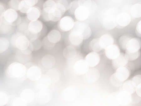 Vector bokeh background. Festive defocused white lights. Abstract blurred illustration.のイラスト素材