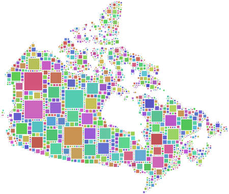 Map of Canadaのイラスト素材