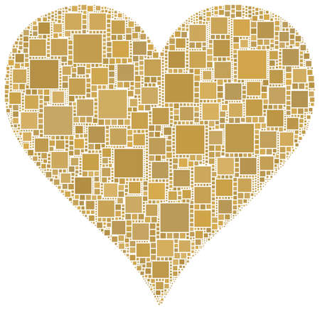 brown hearthのイラスト素材