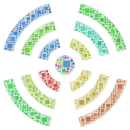 Mosaic of an Antenna Iconのイラスト素材