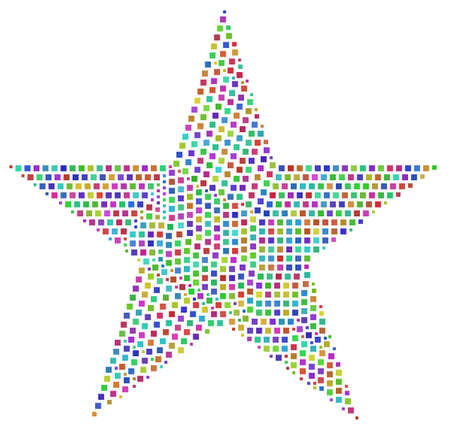Harlequin mosaic of a starのイラスト素材