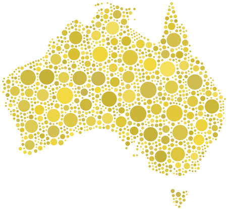 Map of Australiaのイラスト素材