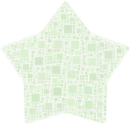 Mosaic of a starのイラスト素材