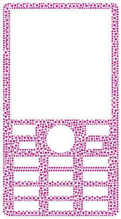 Mosaic of a cellphoneのイラスト素材