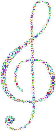 Harlequin Key of Violinのイラスト素材