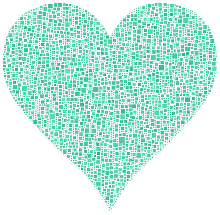 Acquamarine heartのイラスト素材