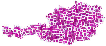 Map of Austriaのイラスト素材