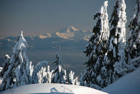 Mount Baker from Seymourの写真素材