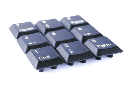 Numerical keyboard on a white background