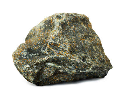 Rock on a white backgroundの写真素材