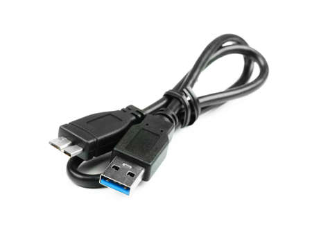 USB 3.0 cable on a white background