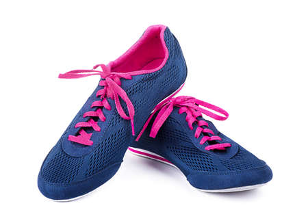 Sport shoes on a white backgroundの写真素材