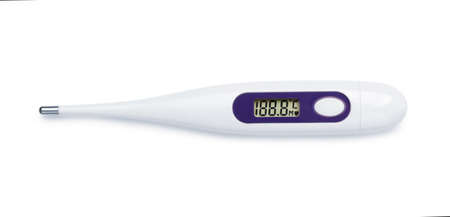 Digital electronic thermometer isolated on white background