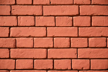 Seamless interior old red brick wall texture background pattern