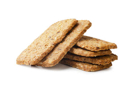 Cereal cookies isolated on a white background